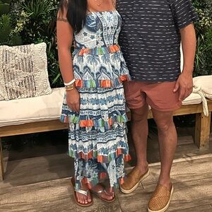 Farm Rio dress tassel details